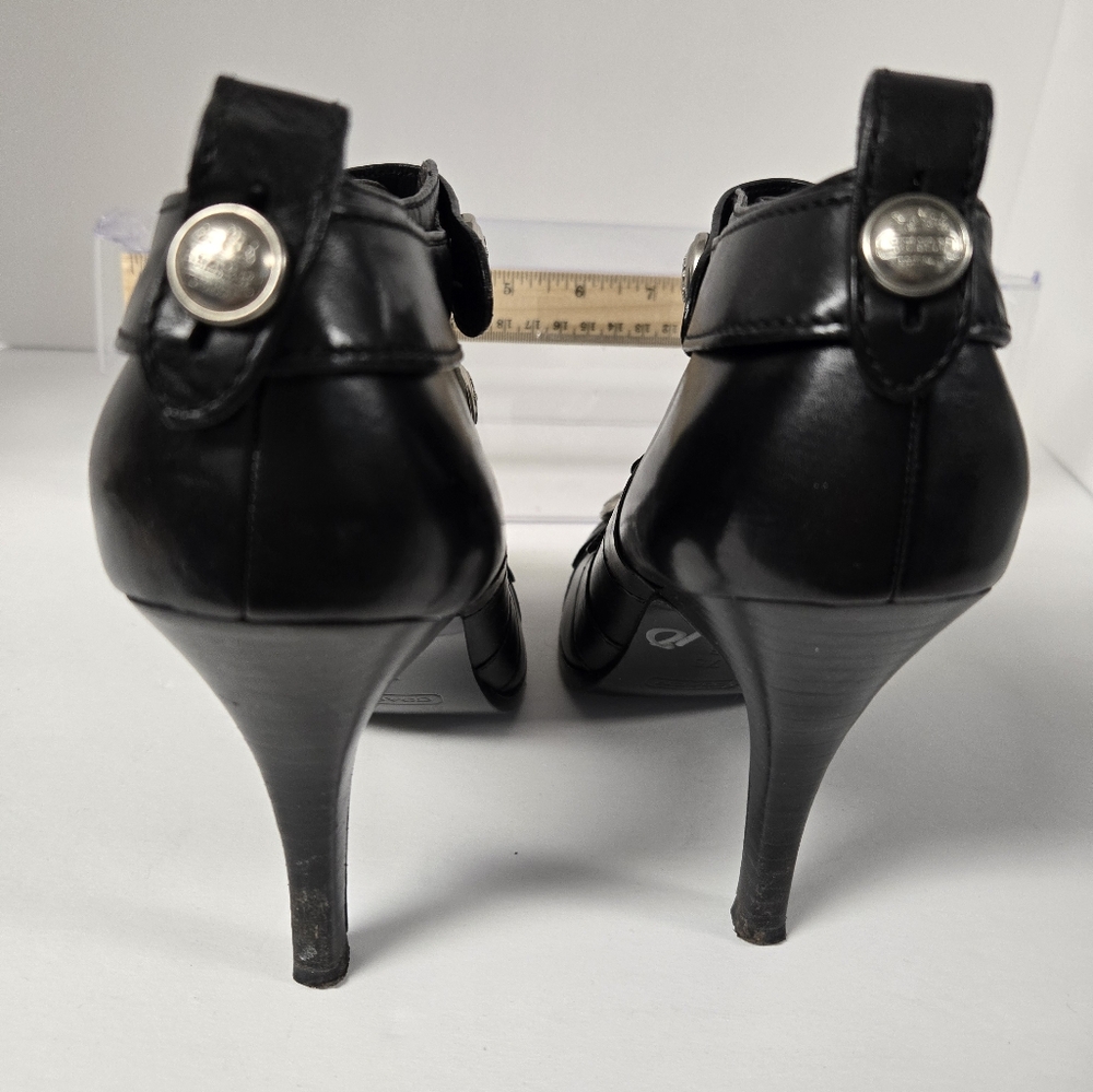 Coach High Heel Bootie Size 7.5B Black EUC - Picture 4 of 8